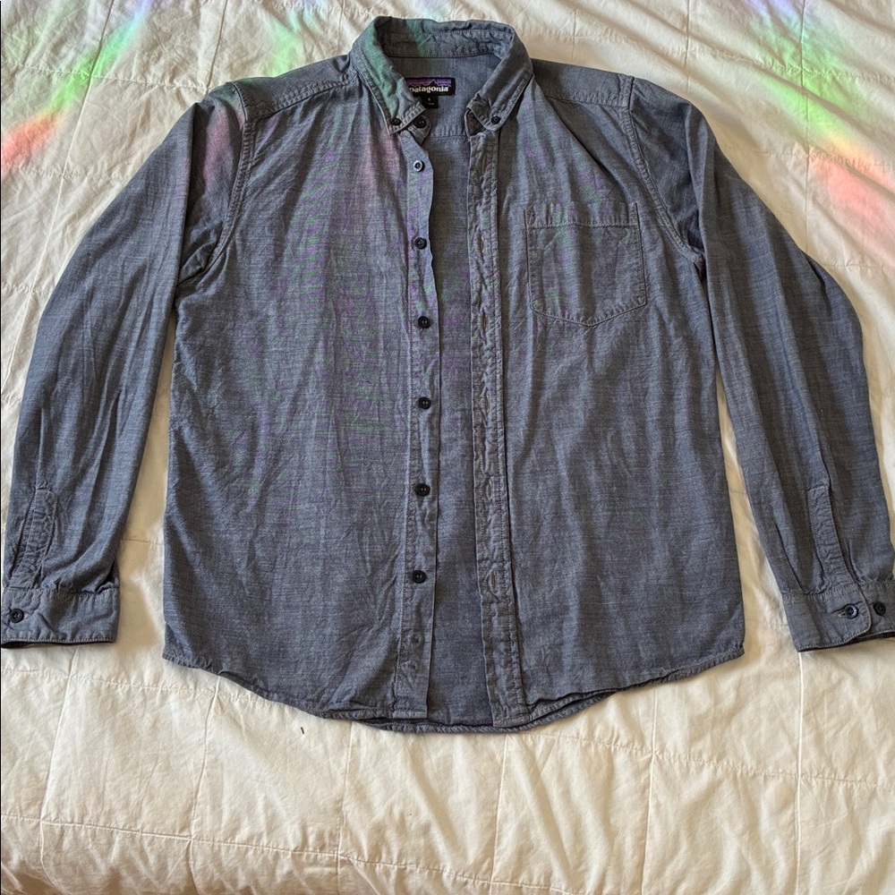 Patagonia Men's Blue Jean Button Down Shirt